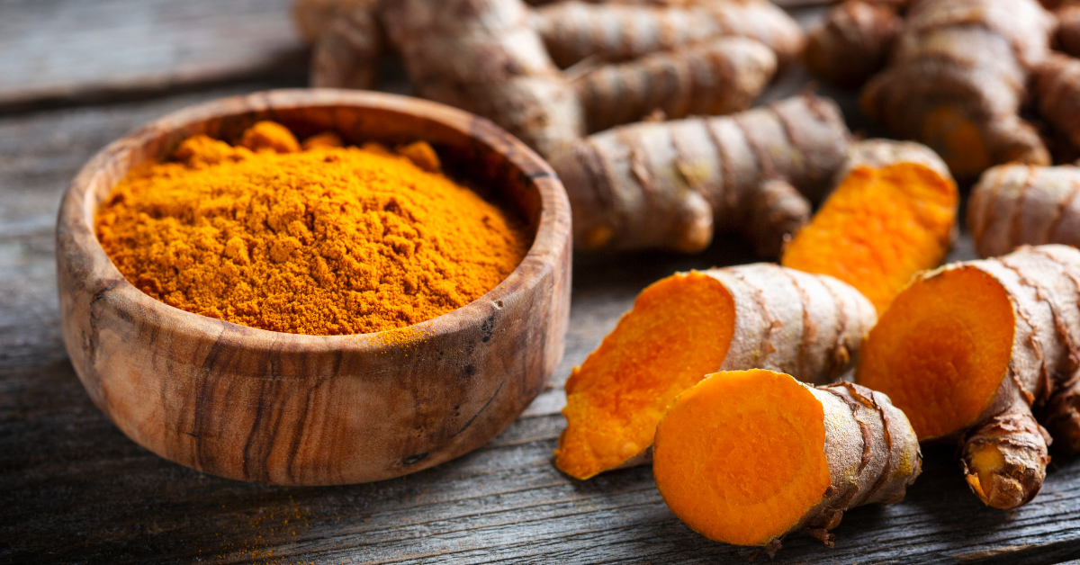 Curcumin is a compound found in turmeric that reduces inflammation.